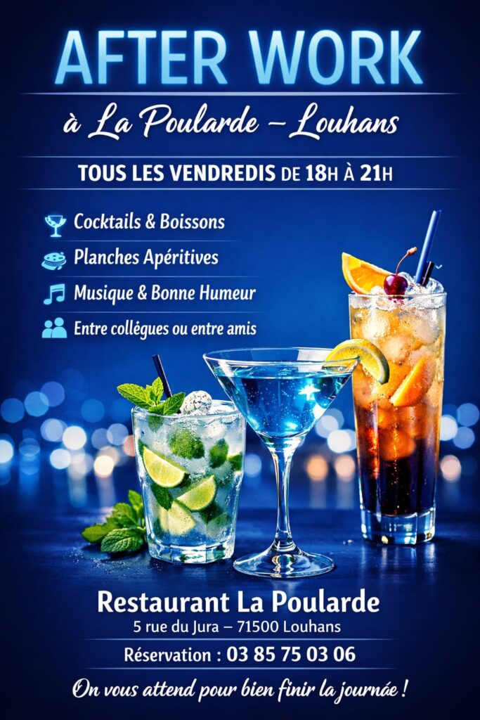 After work au restaurant La Poularde